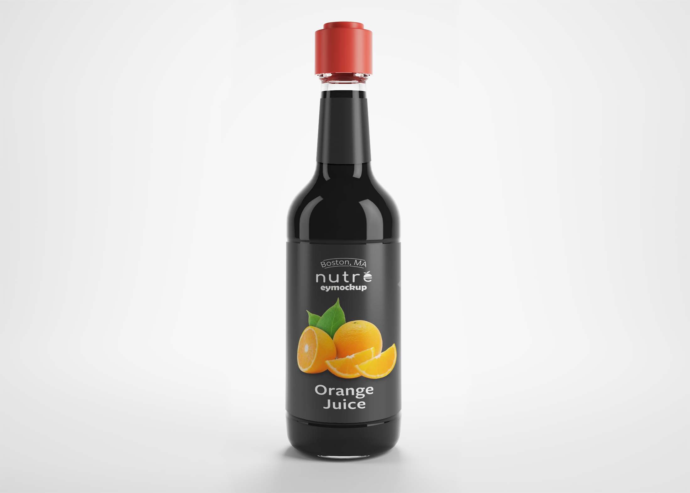 Free Juice PSD Bottle Mockup
