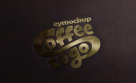 Free Leather Pressed Logo Mockup