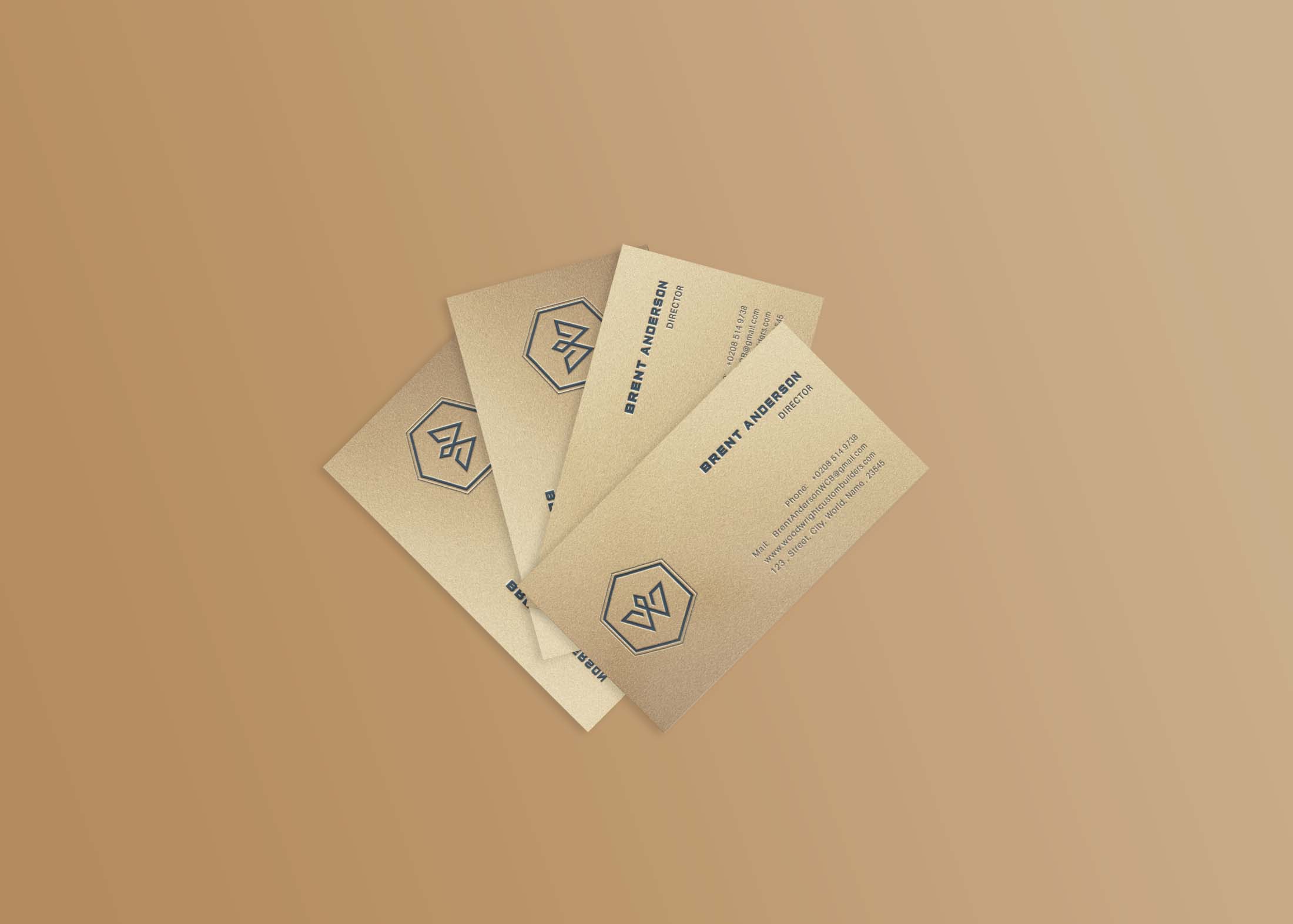 Free Luxury PSD Business Card Mockup