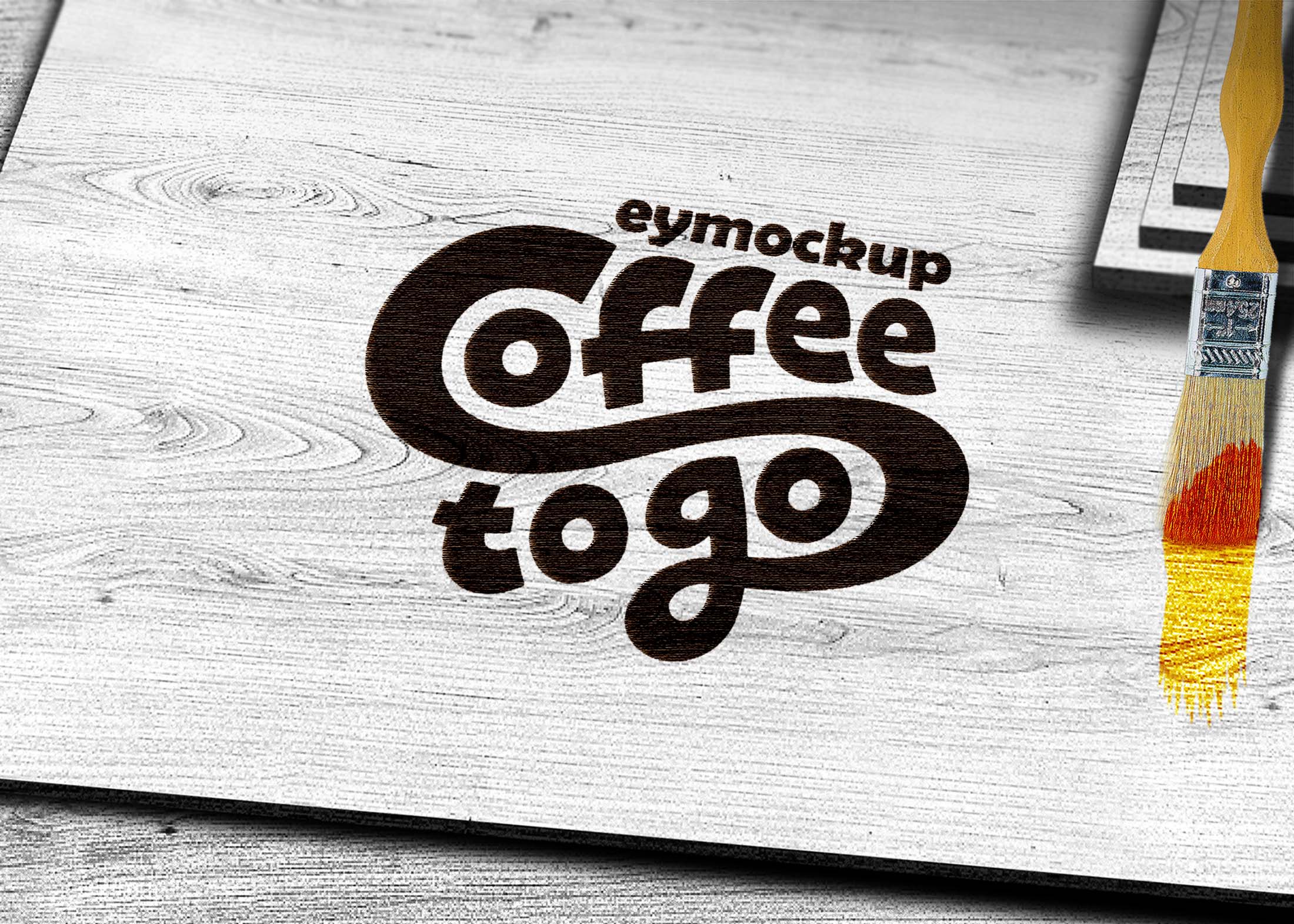 Free MDF Sheet Logo Mockup