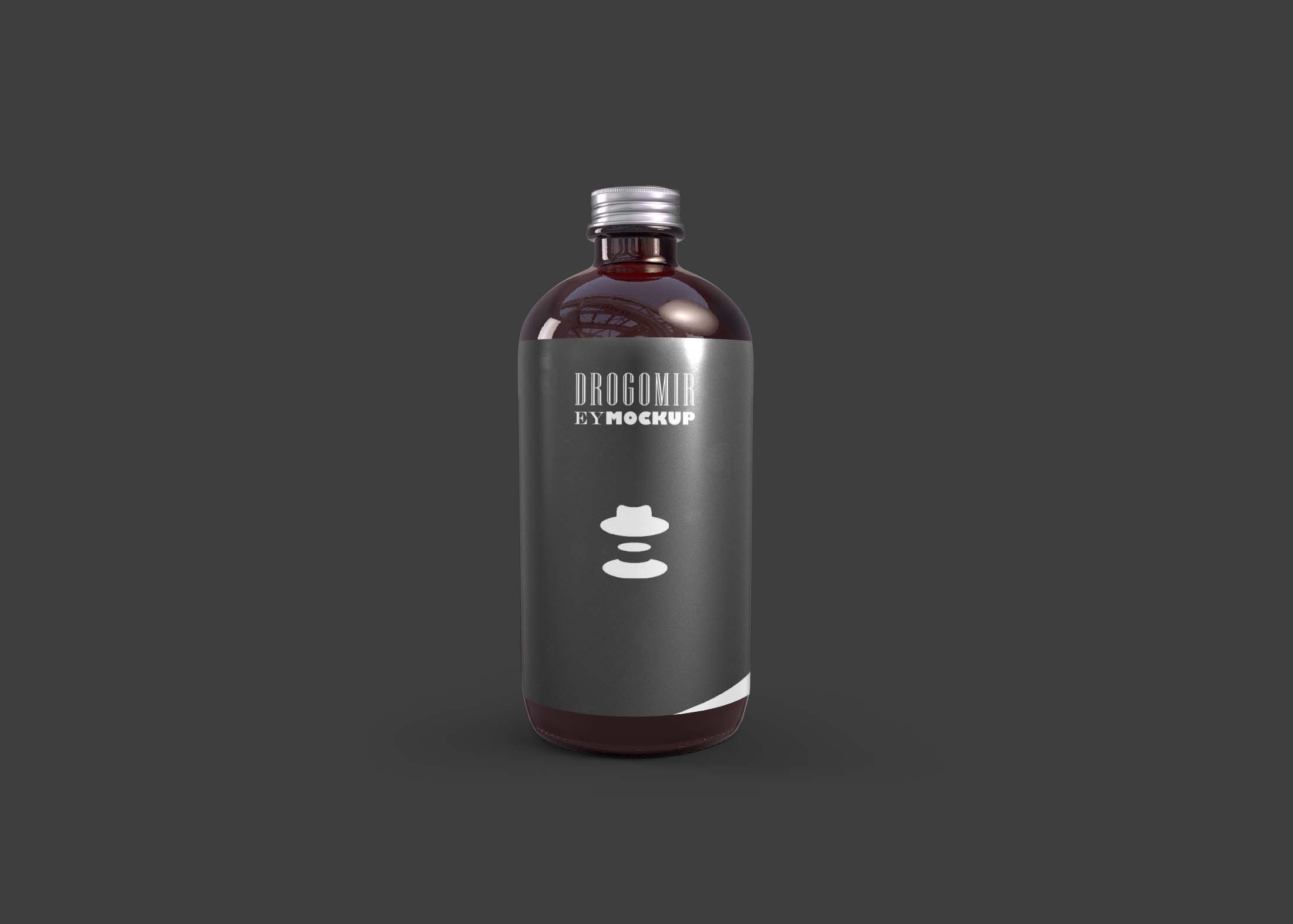 Free Medicine Bottle PSD Mockup