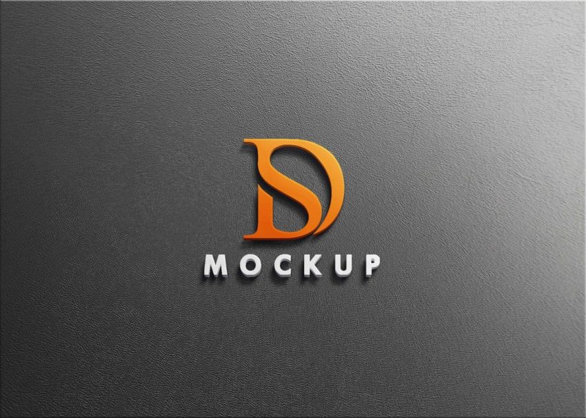 Unique Modern 3D Logo Mockup