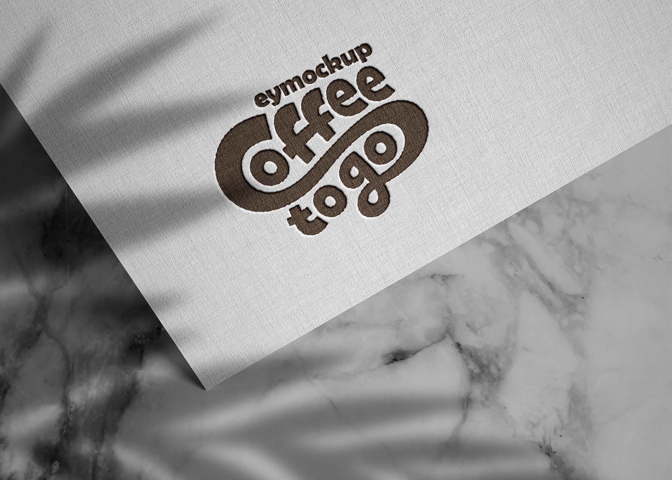 Free Modern Paper Logo Mockup