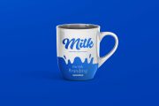 Free Round Mug Mockup