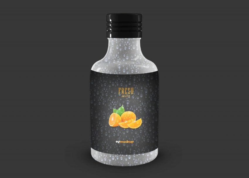 Free Small Water Bottle Mockup