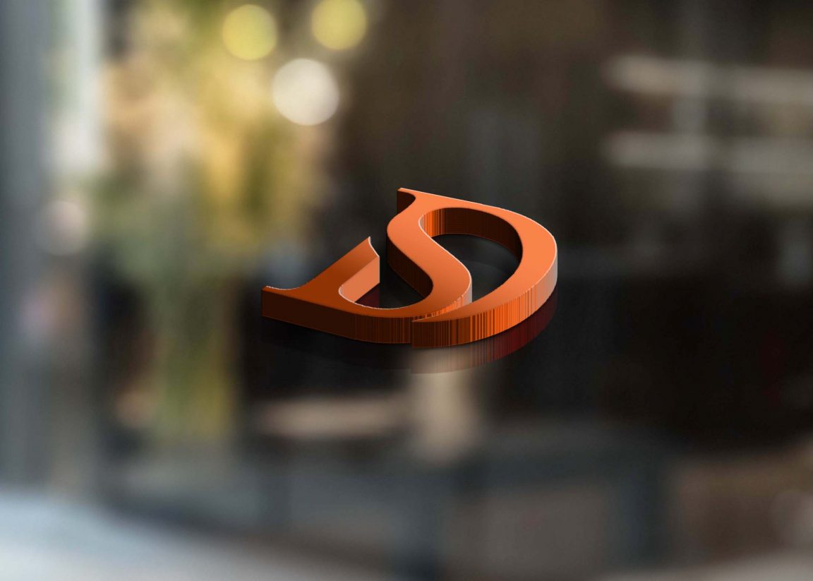 Clear Transparent Window Logo Mockup