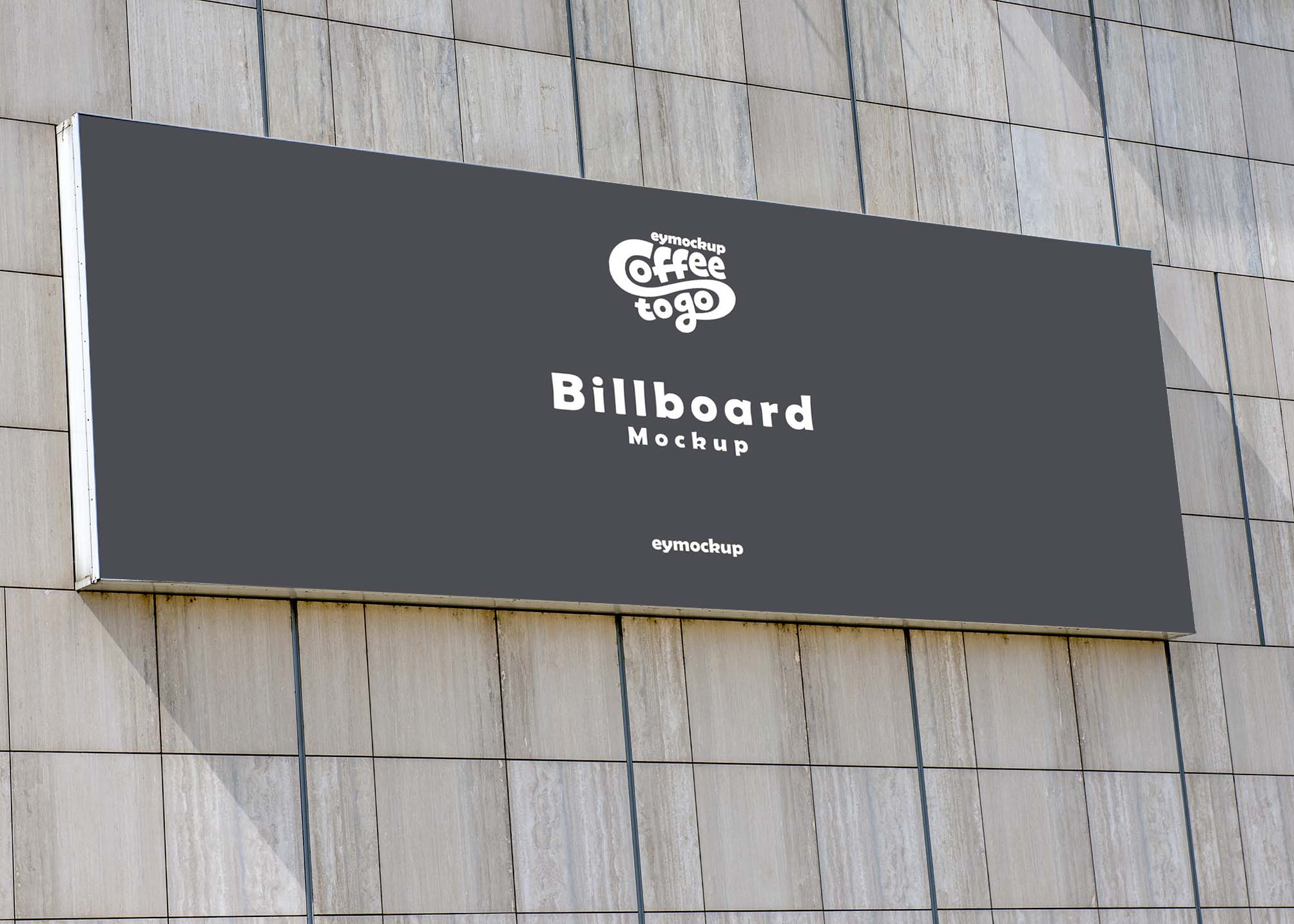 Download Free Wall Billboard Mockup 3 Free Wall Billboard Mockup