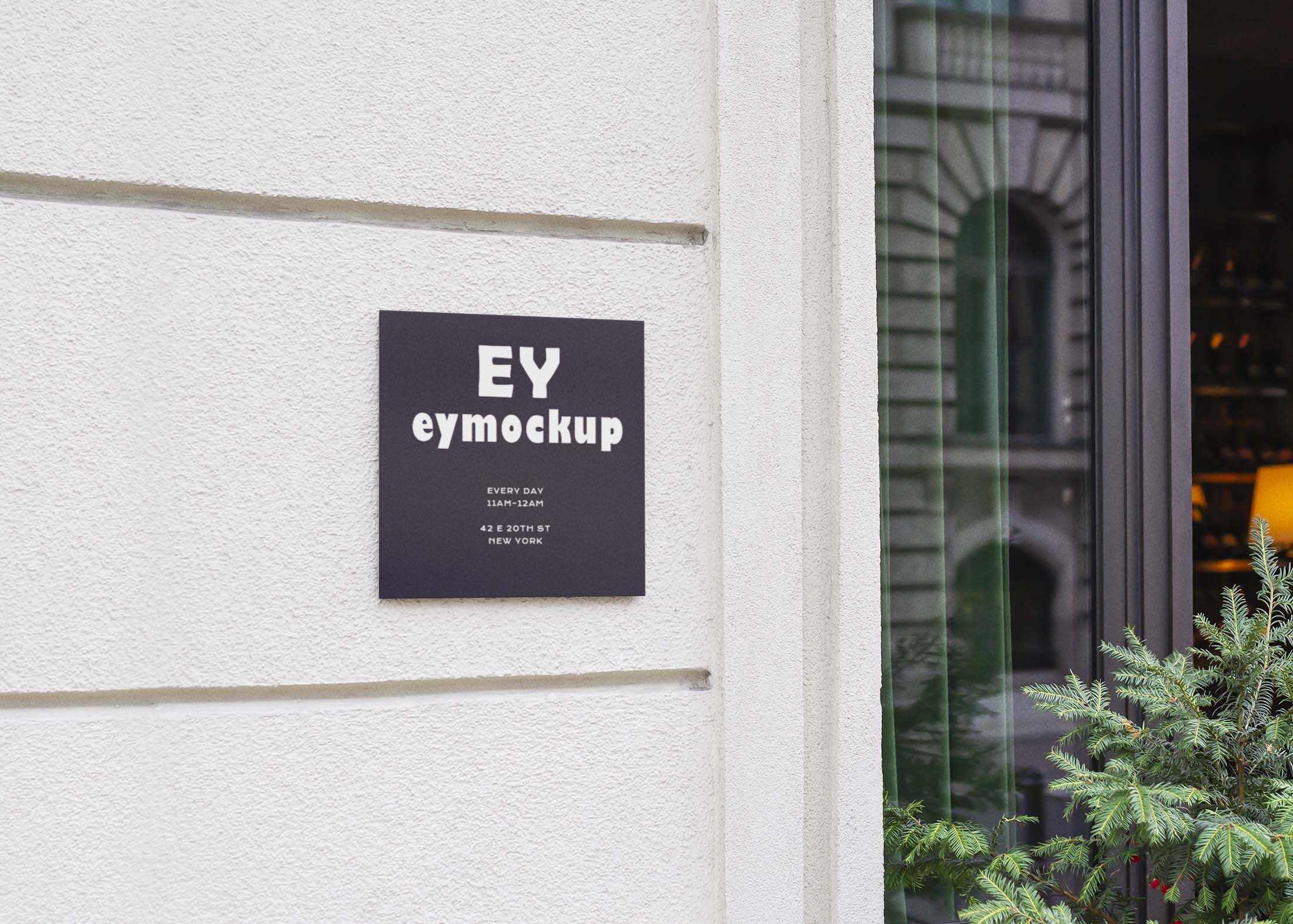 Free Signage Mockup PSD Download 1 Signage Mockup PSD Free