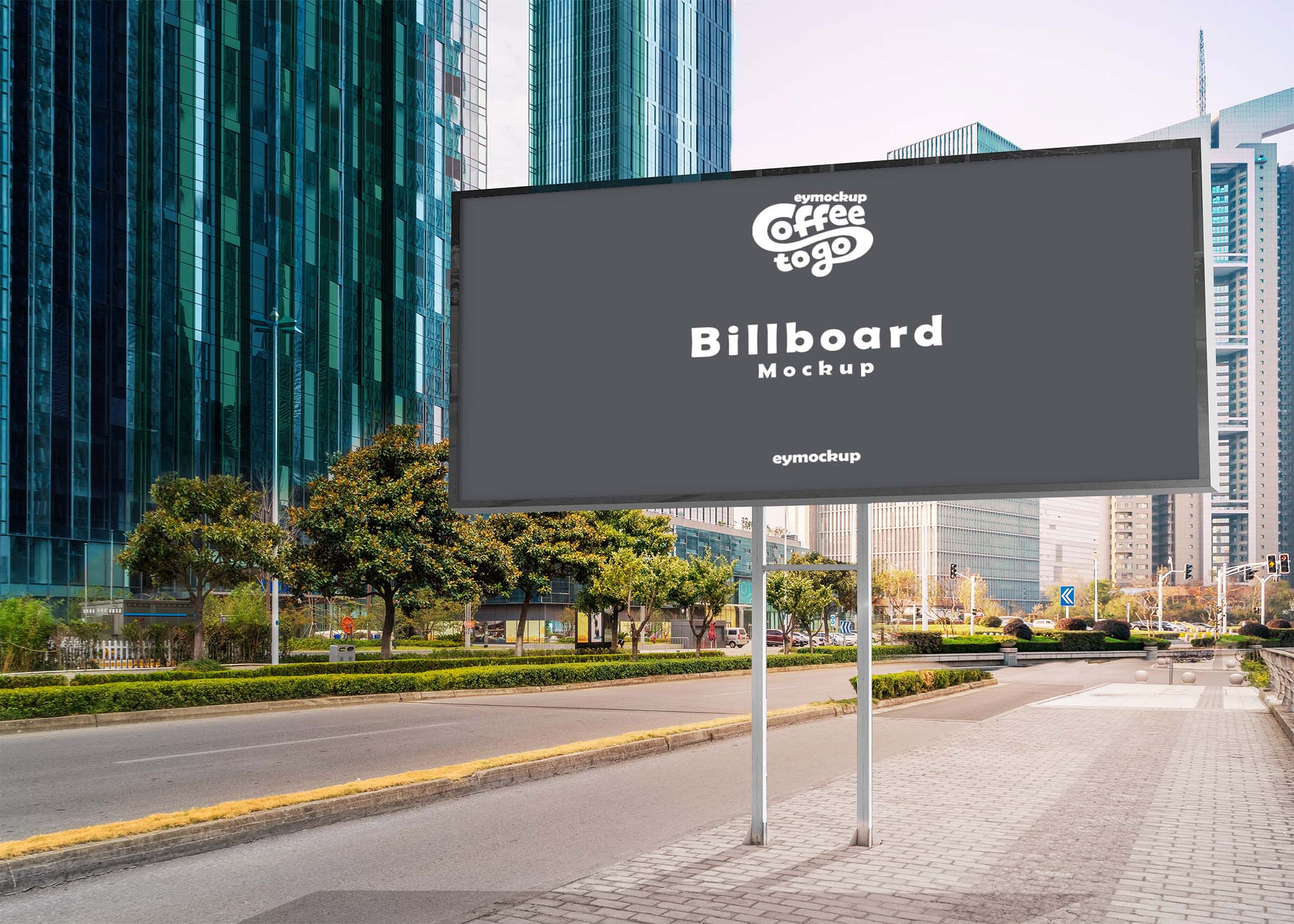 Free Advertising Billboard Mockup Template