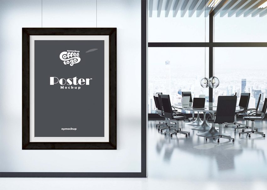 Free PSD Mockups 8 Free Building Signage Poster Mockup