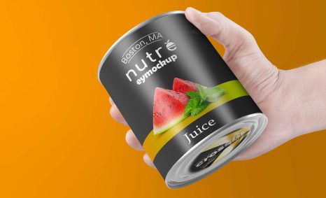 Free Canned Packaging Mockup