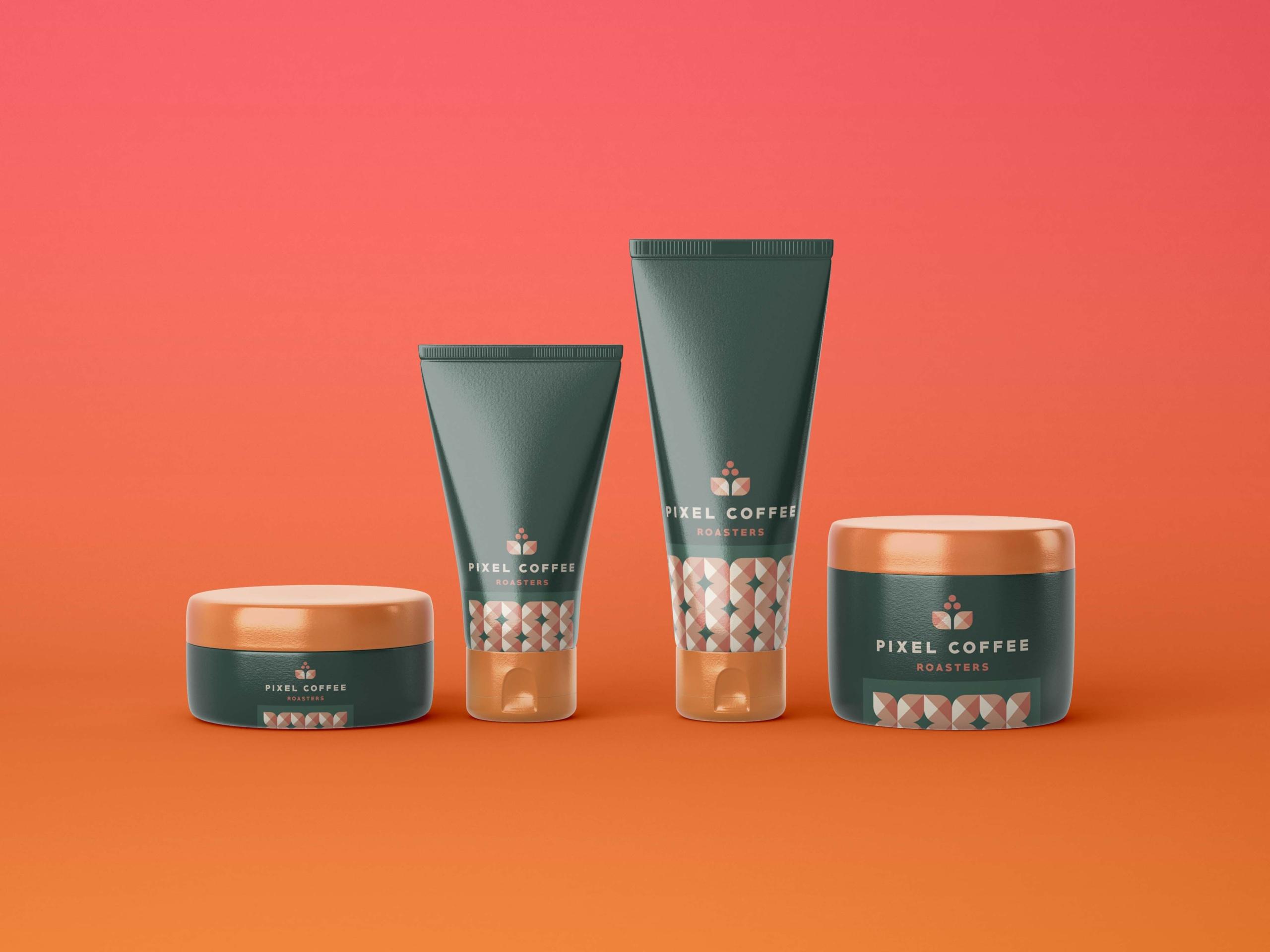 Free Cosmetic Branding & Packaging Mockup