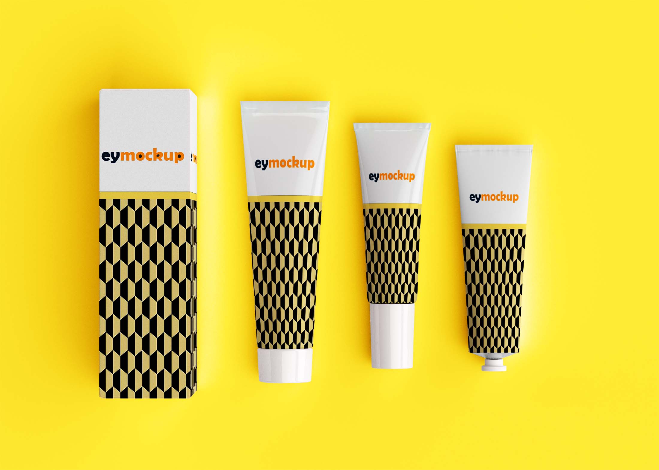 Free Cosmetic Tube PSD Mockup