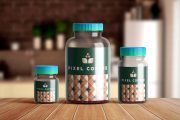Free Gummies Bottle Mockup