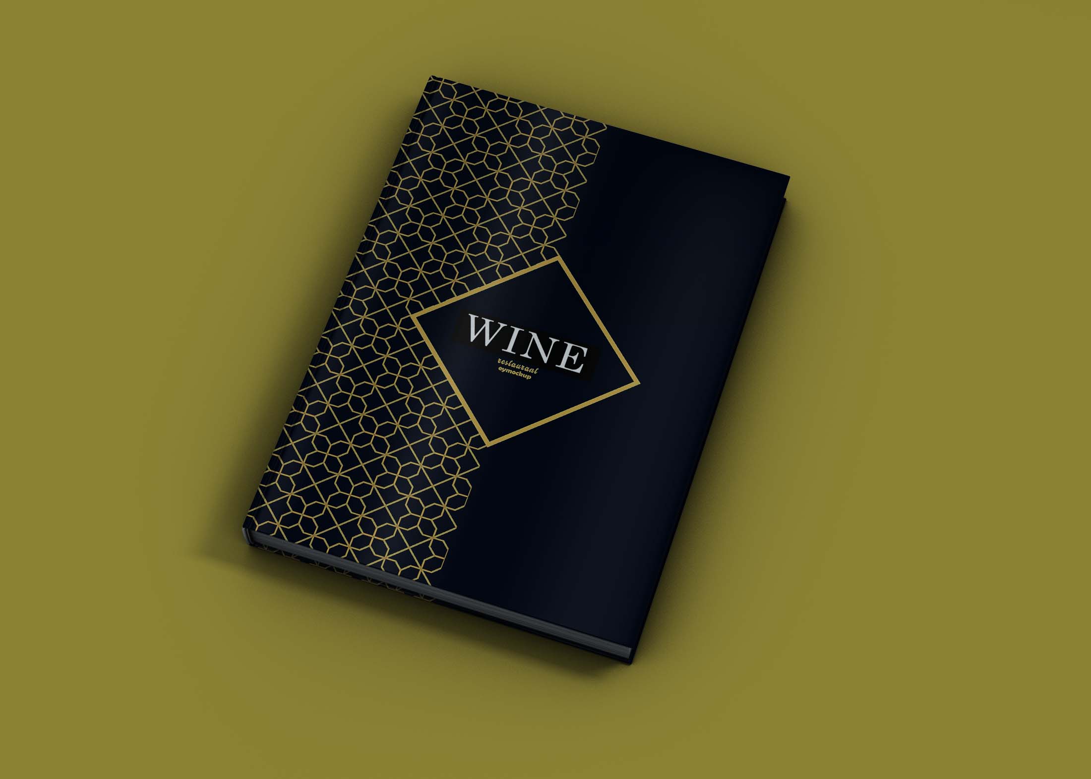 Free Hard Luxury Book Mockup