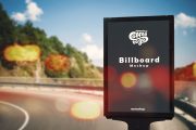 Free Highway Signage Poster Mockup