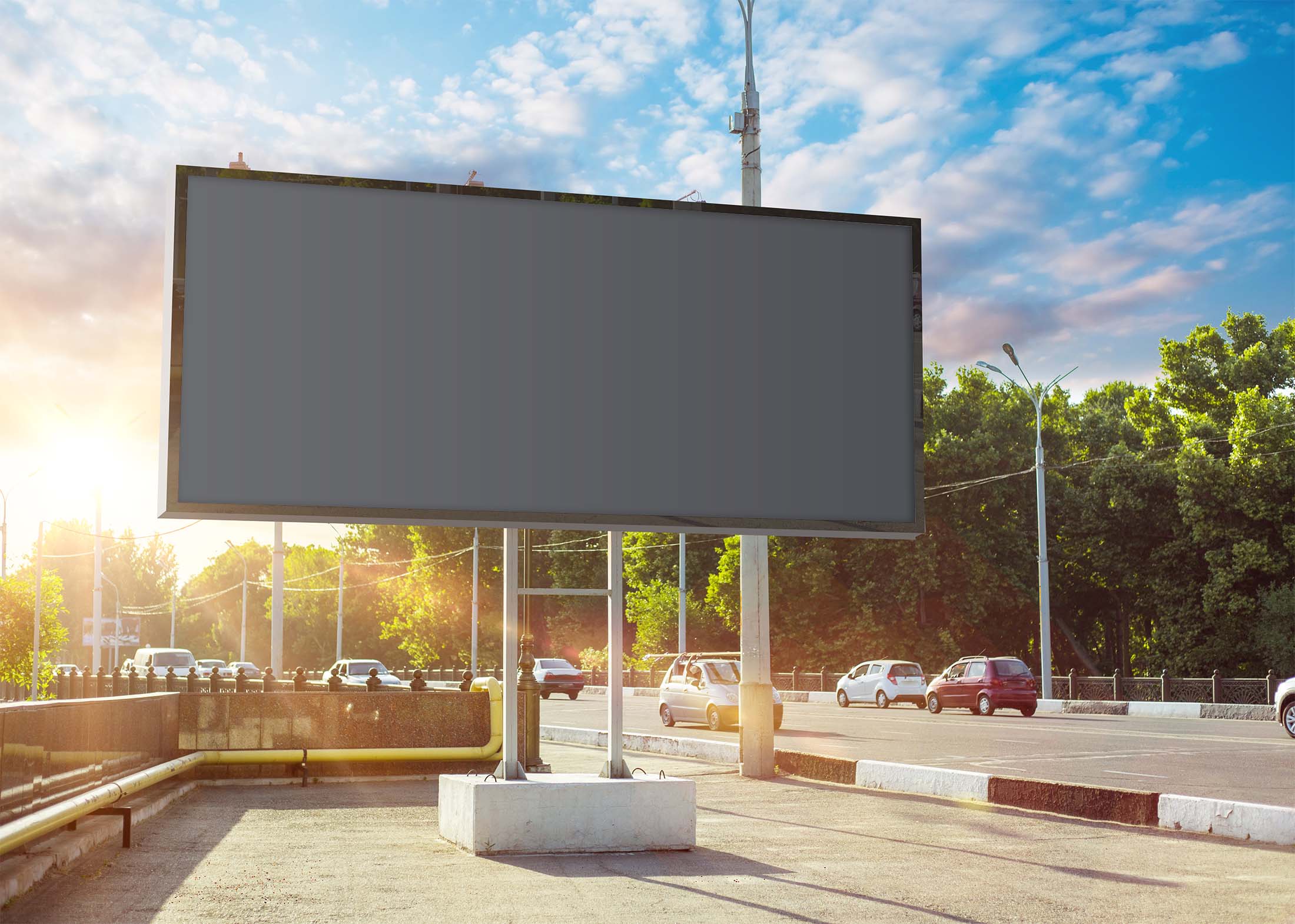 Free Hoarding Mockup