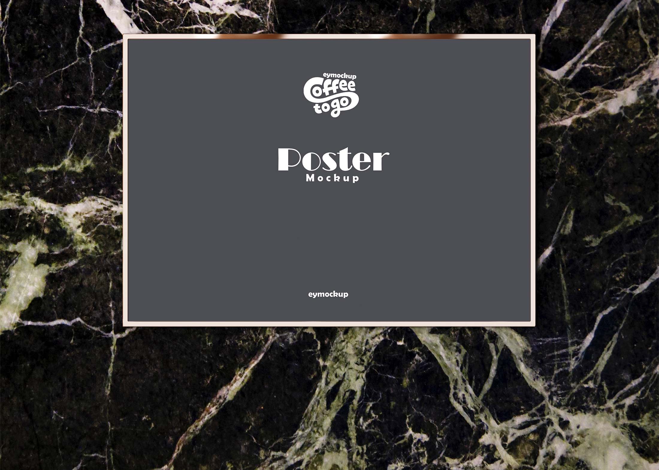 Free Horizontal Poster PSD Mockup