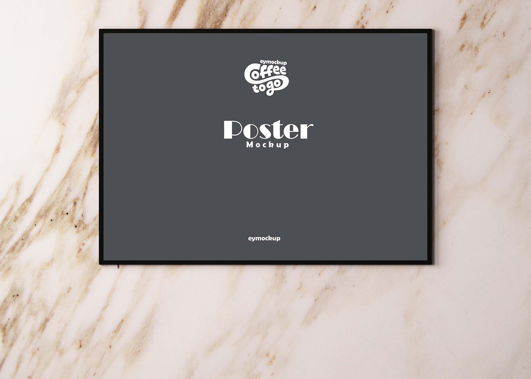 Free Horizontal Wall Poster Mockup