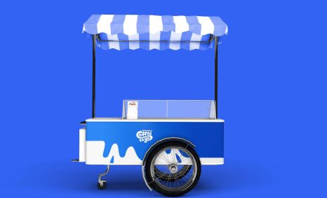 Free Ice Cream Tricycle Mockup