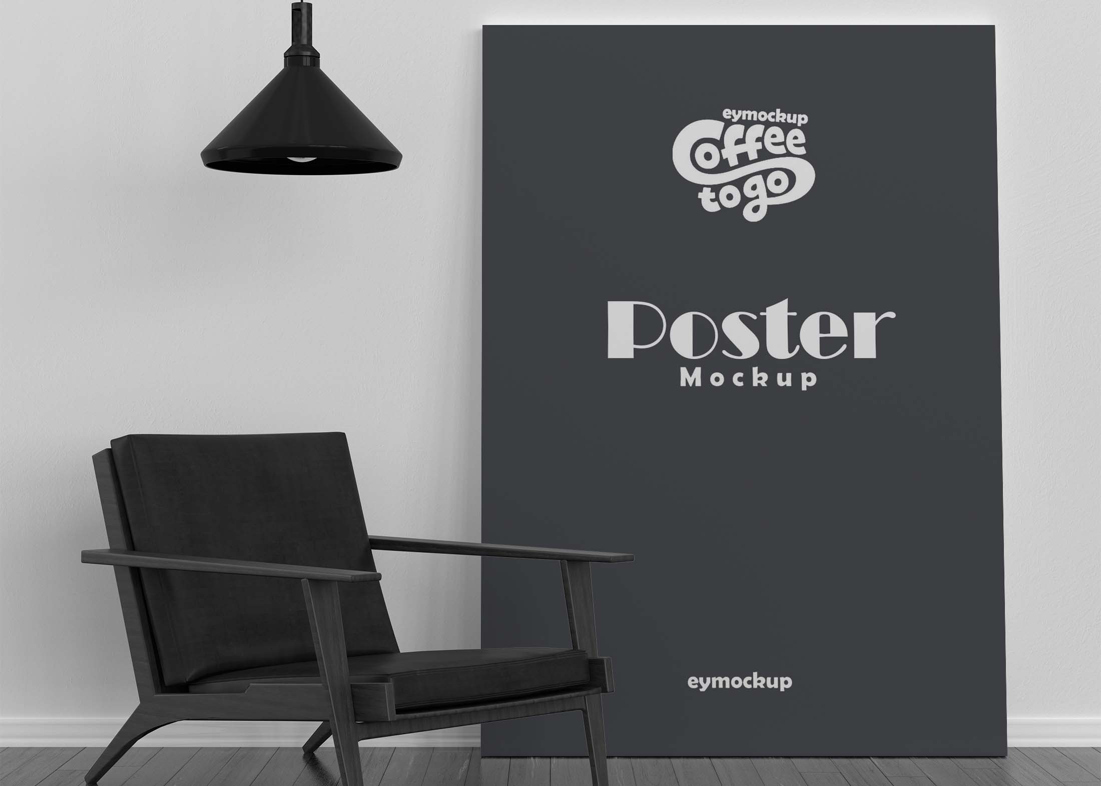 Free Indoor Room Poster Mockup