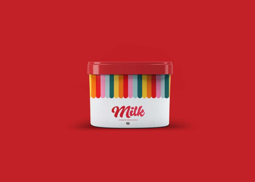 Free PSD Mockups 4 Free Latest Ice Cream Cup Mockup