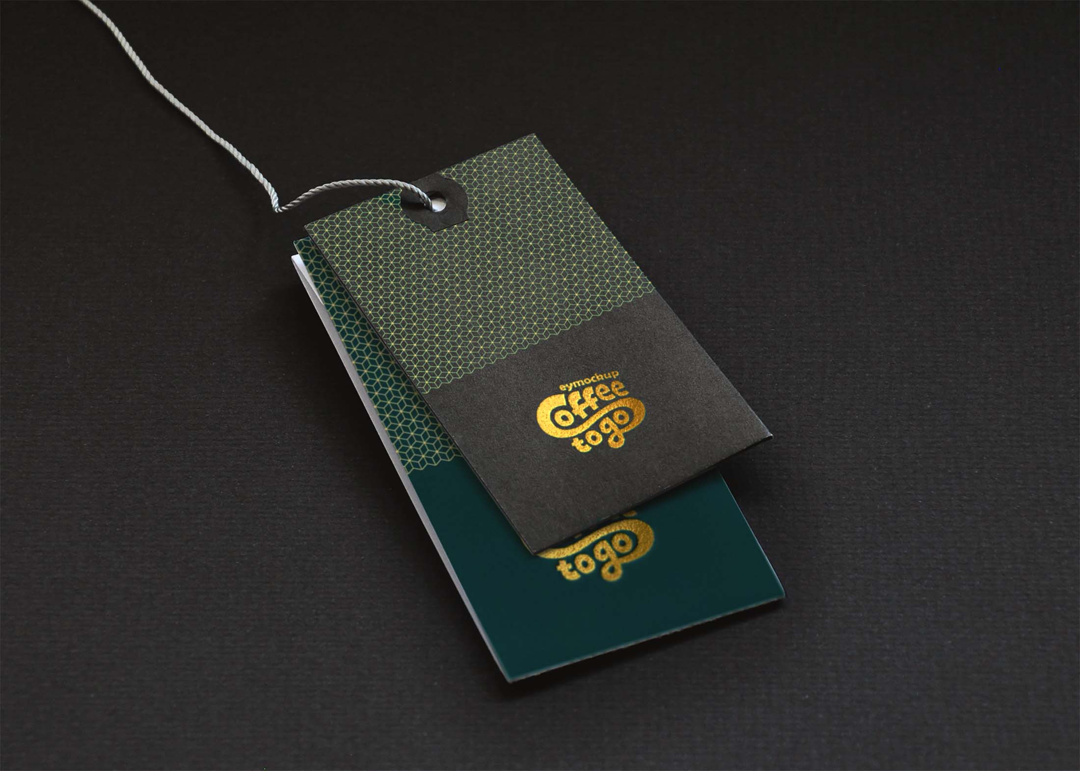 Free Luxury Fashion Label Tag Mockup