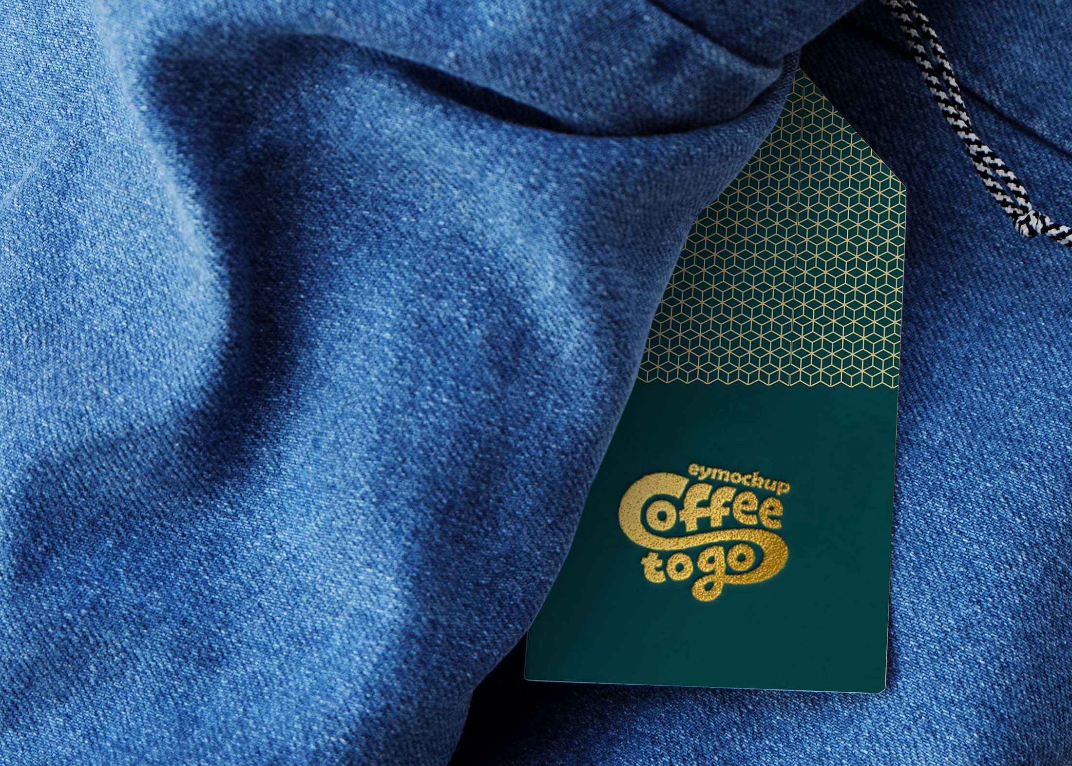 Free Luxury Fashion Tag Mockup