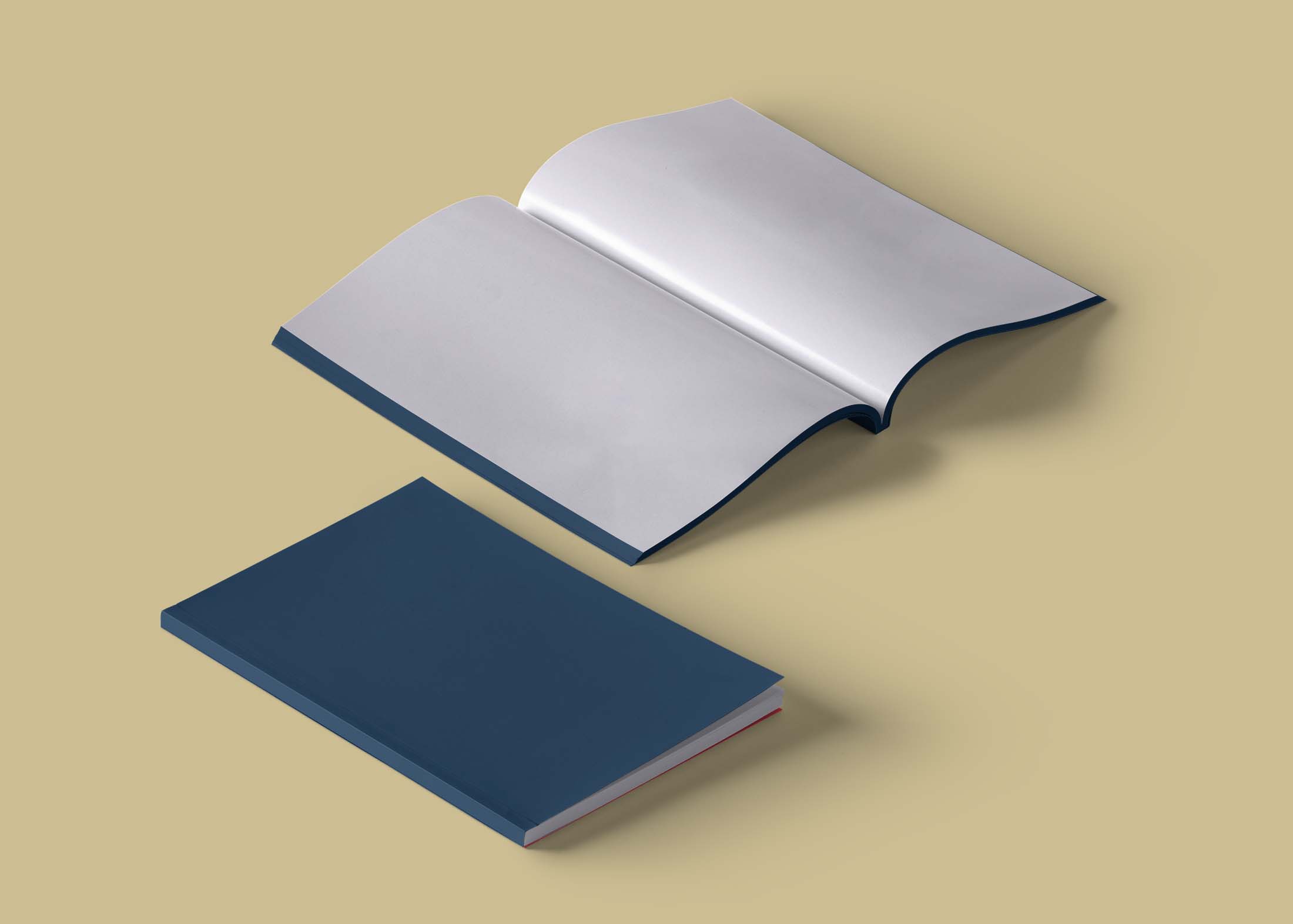 Free Luxury Text Book Mockup