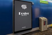 Free Metro Poster Signage Mockup
