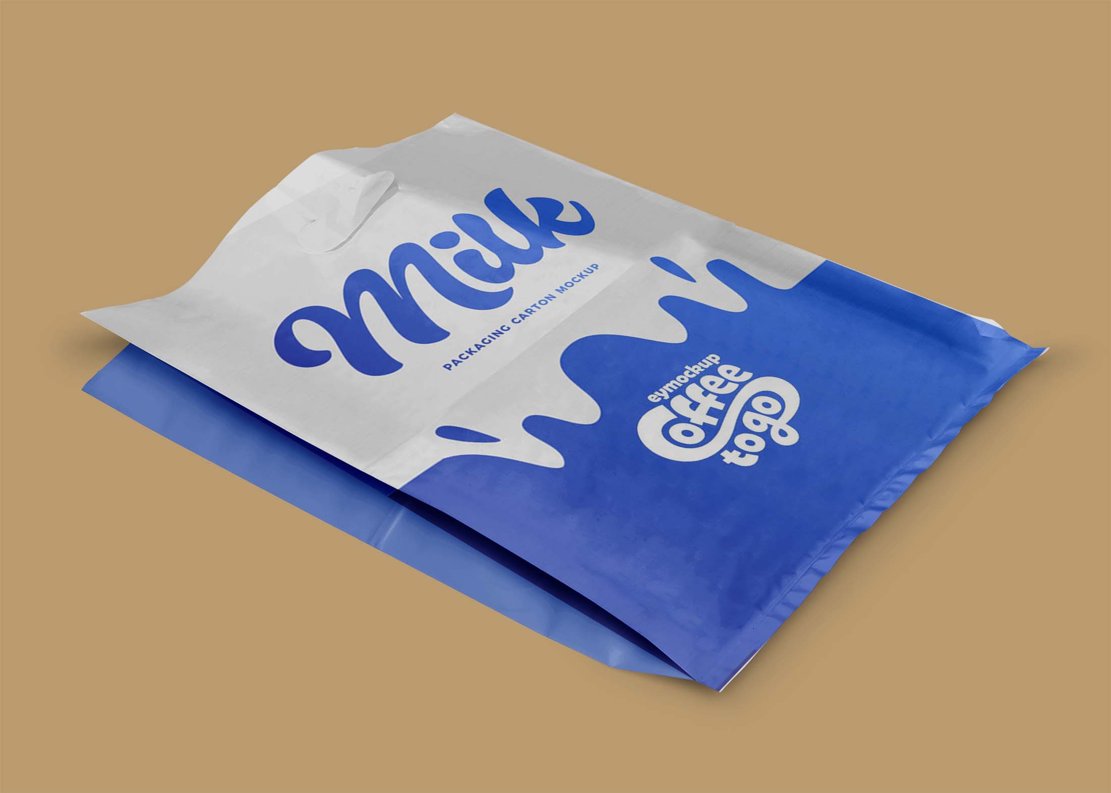 Free Milk Bag Label Mockup Download 3 Free Milk Branding Bag Label Mockup