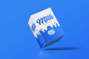 Free Milk Luxury Box mockup