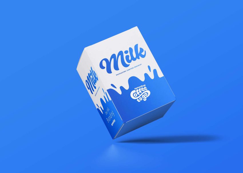 Free Milk Luxury Box mockup