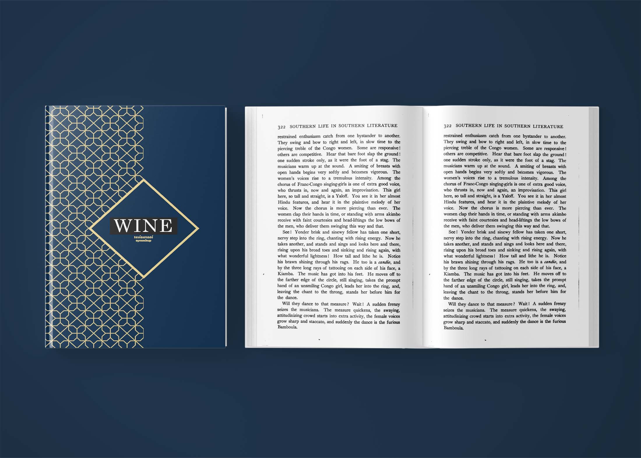 Free Open Book Mockup