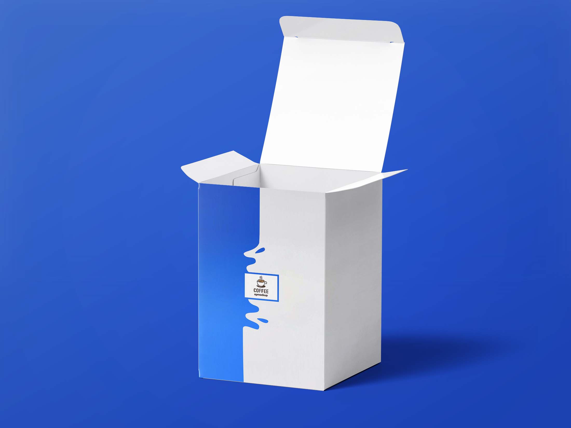Free Open Tea Box Mockup 19 Free Open Tea Box Mockup