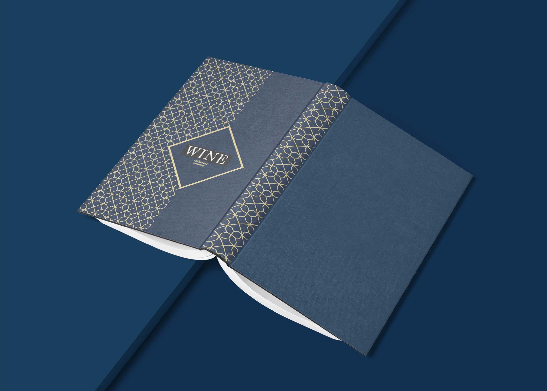 Free PSD Open Book Mockup