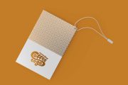 Free PSD Paper Label Tag Mockup