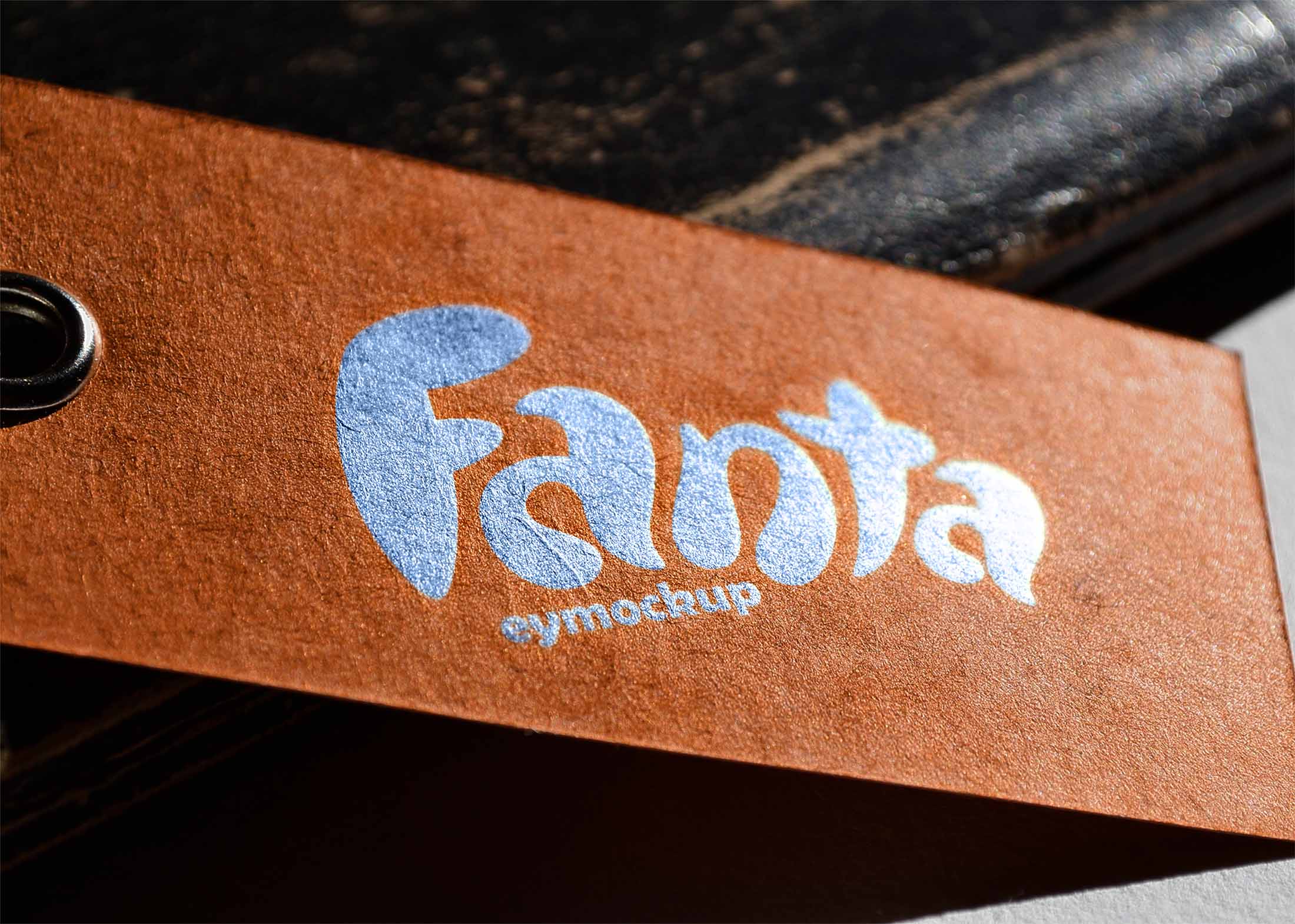 Free Paper PSD Tag Mockup