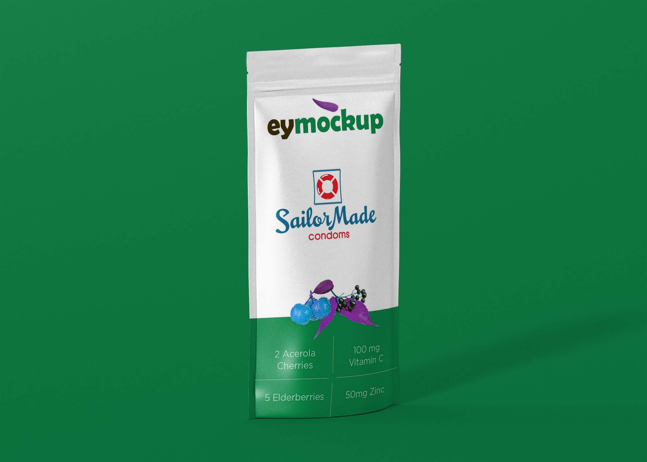 Free Paper Packaging Pouch Mockup