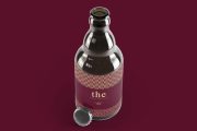 Free Premium Beer Label Bottle Mockup