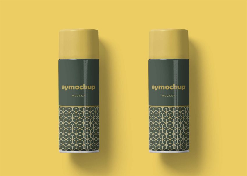 Free Premium Spray Bottle Label Mockup