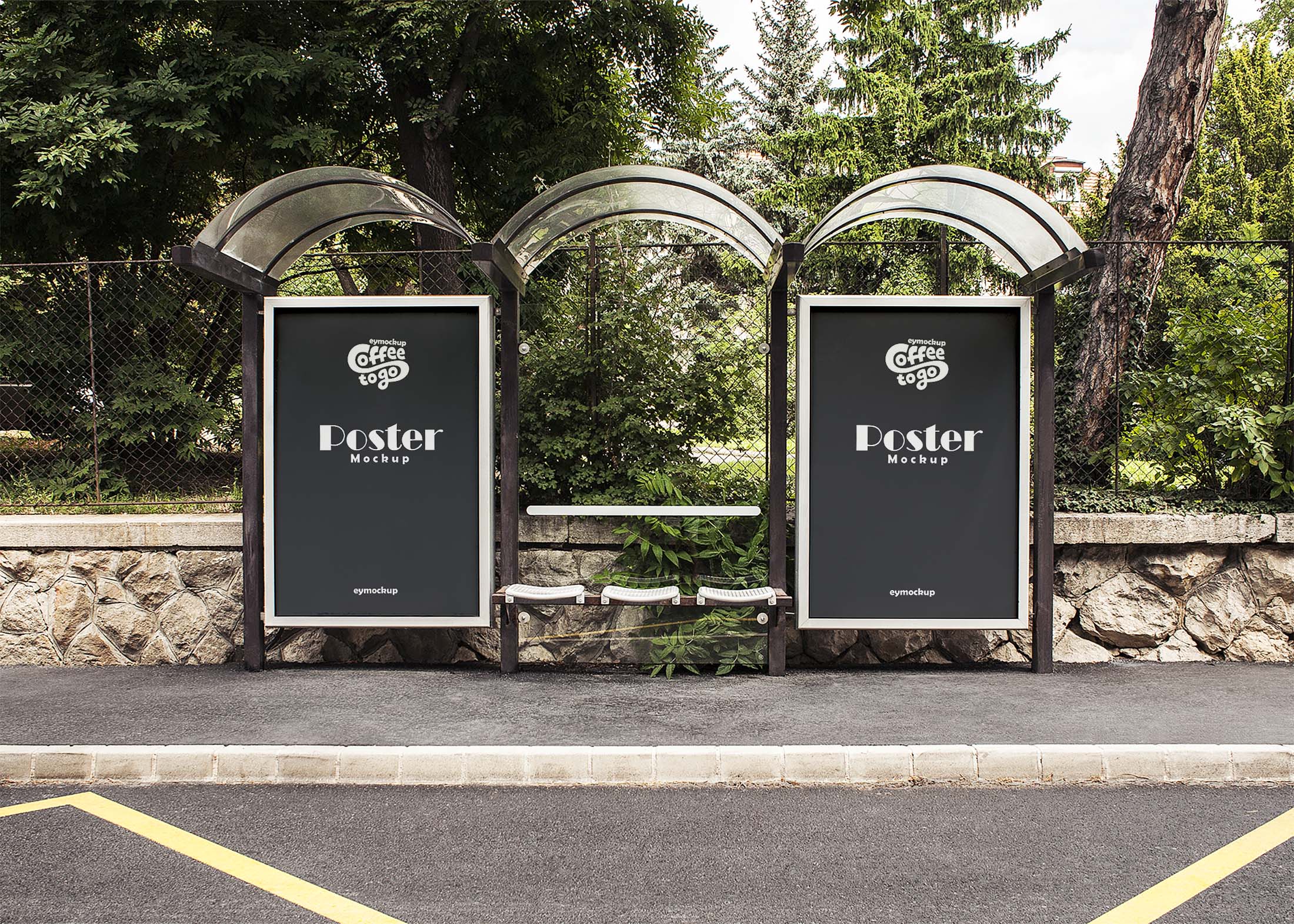 Free Road Side Ads Poster Mockup