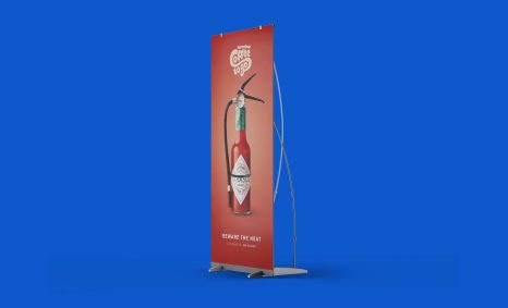 Free Roll-up Banner Mockup Template