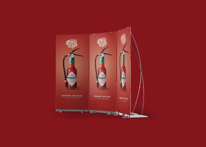 Free Shop Roll-up Banner Mockup