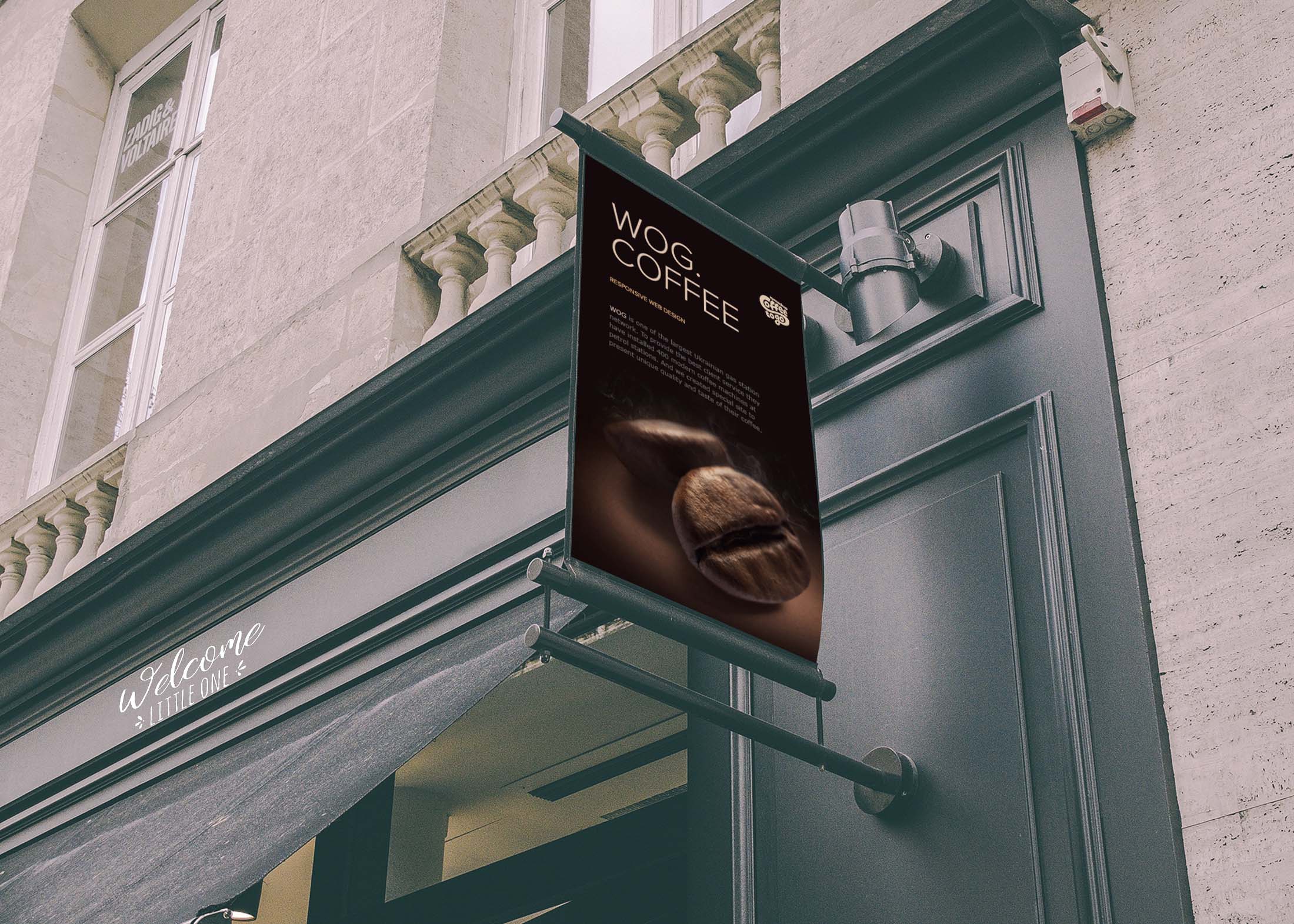 Free Sign Rollup Banner Mockup