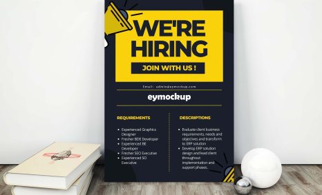 Free Simple Poster Mockup