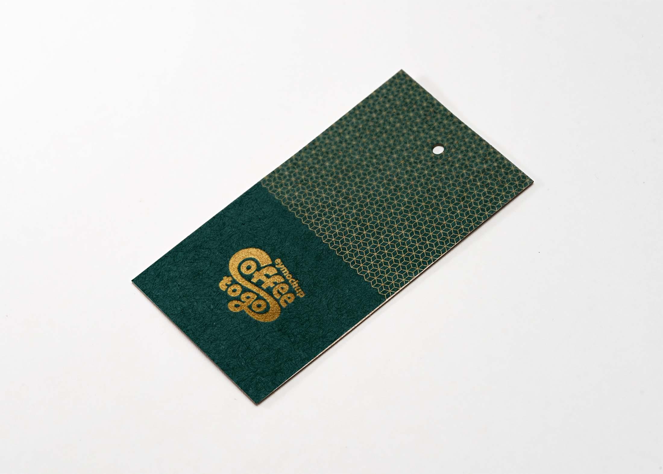 Free Simple White Tag Mockup