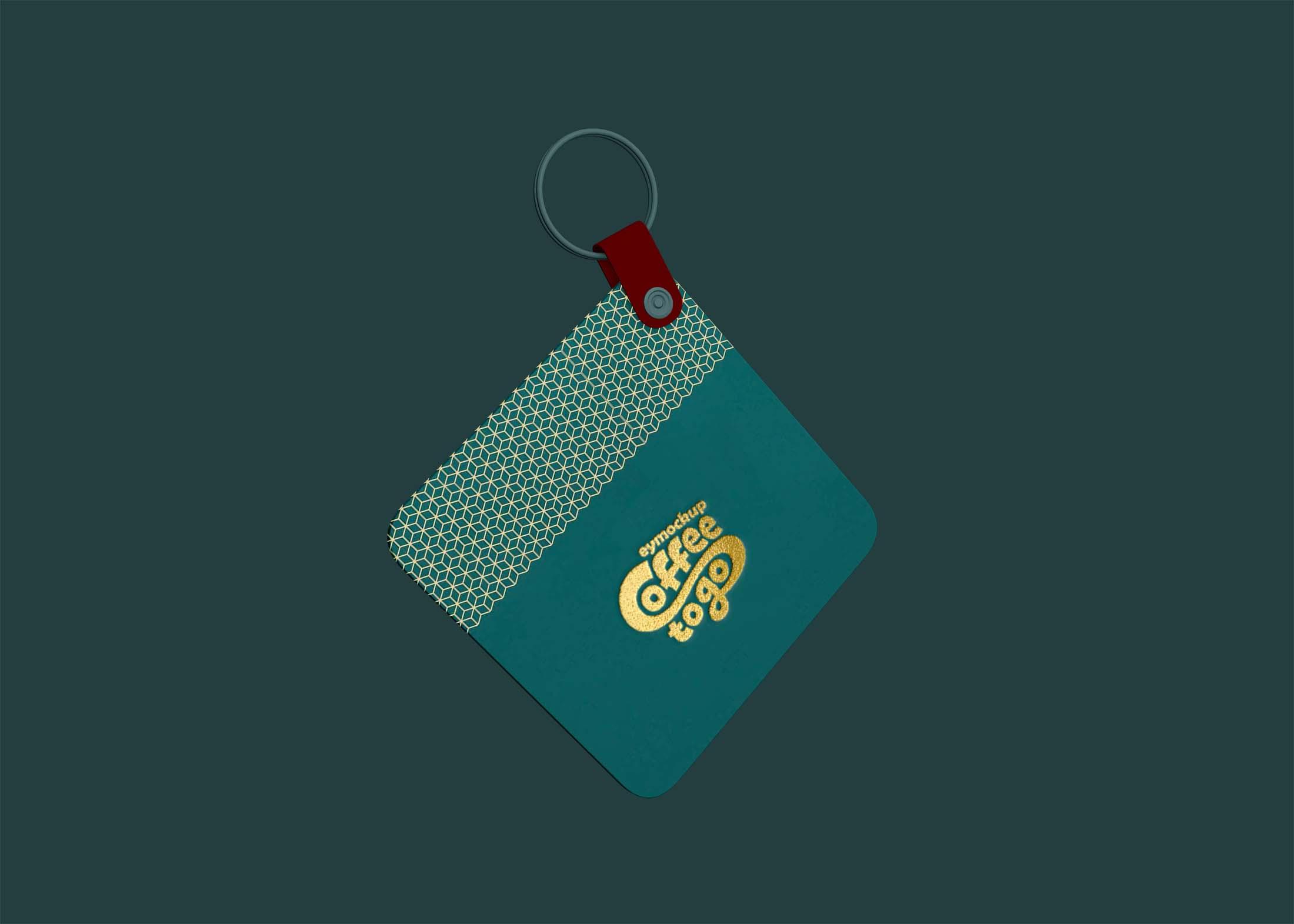 Free Square Tag Mockup