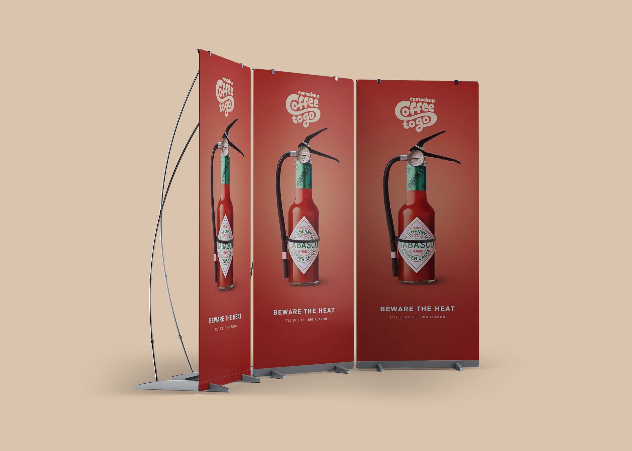 Free Stand Roll-up Banner Mockup