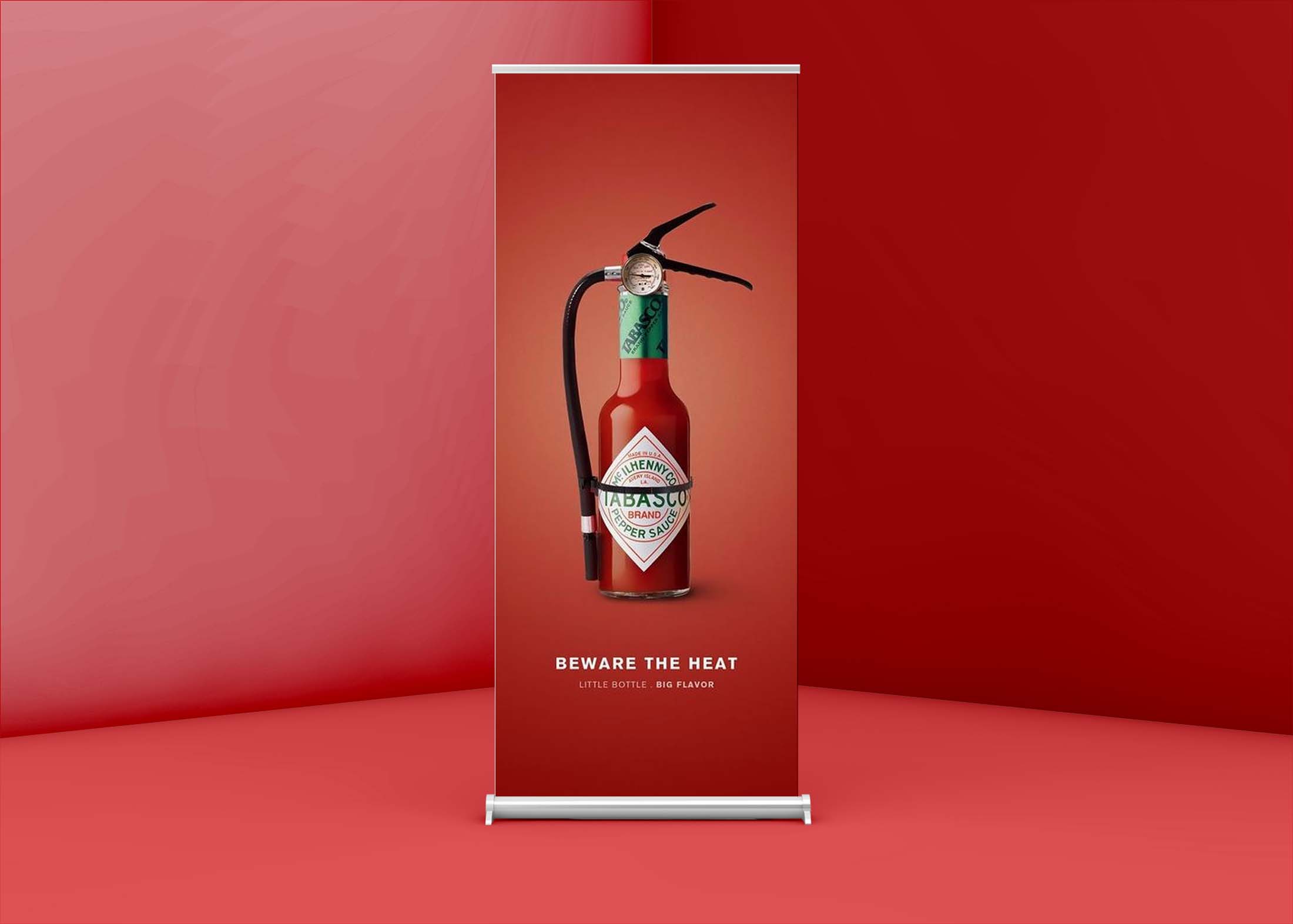 Free Standing Roll-up Banner Mockup